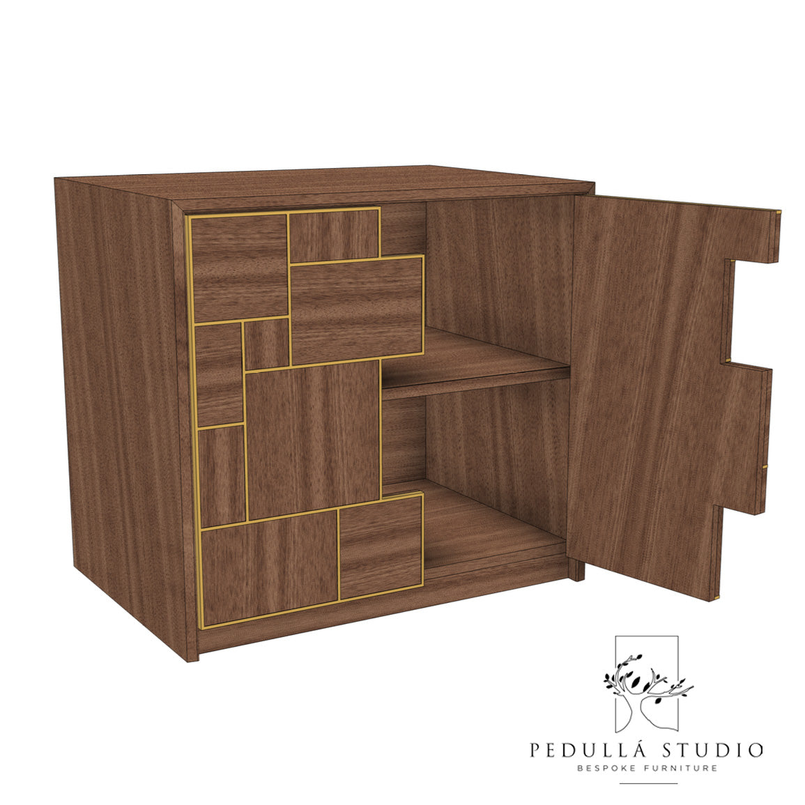 Walnut & Brass Side Table Plans