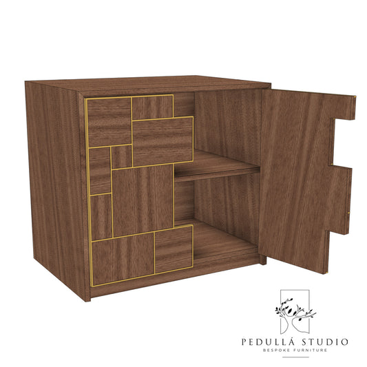 Walnut & Brass Side Table Plans